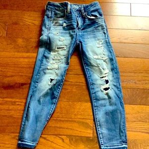 American Eagle High Rise Crop Jeggings